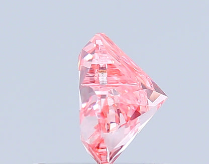 HEART 0.67 CARAT FANCY VIVID PINK VS1  EX VG SLIGHT