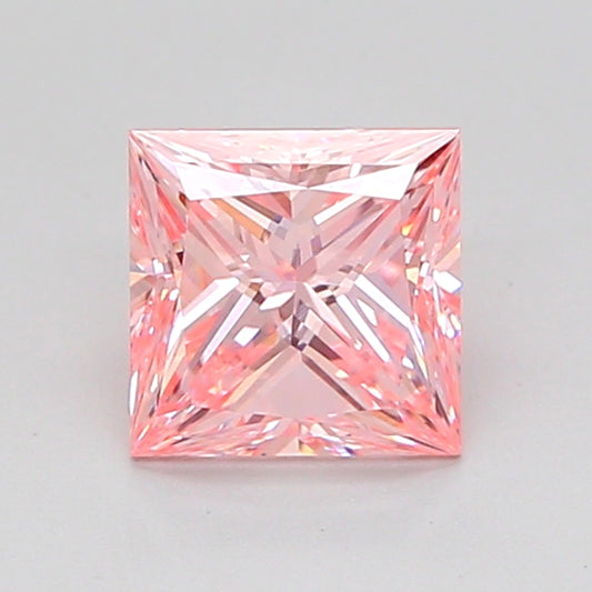 PRINCESS 0.99 CARAT FANCY INTENSE PINK VVS2  VG VG STRONG
