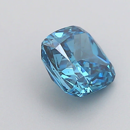 CUSHION 1.01 CARAT FANCY VIVID BLUE VS1  EX EX NONE