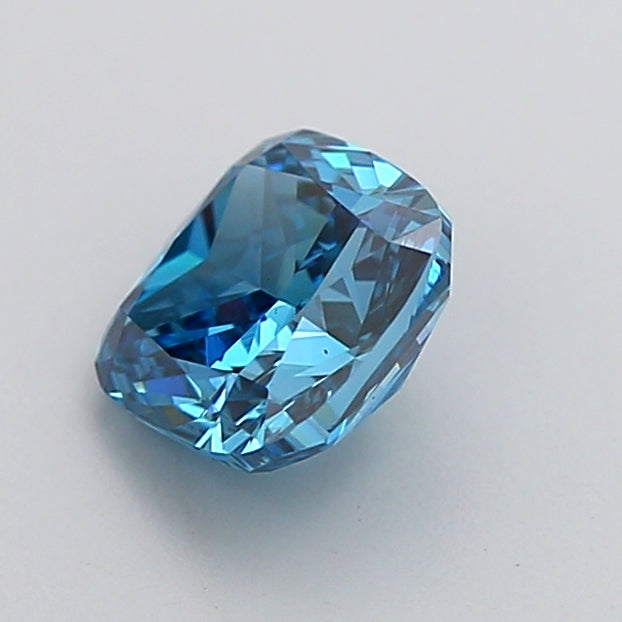 cushion 1.01 carat fancy vivid blue vs1  ex ex none