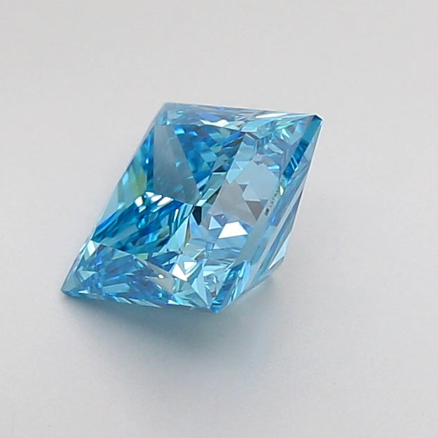 princess 1.03 carat fancy vivid blue vvs2  vg vg none