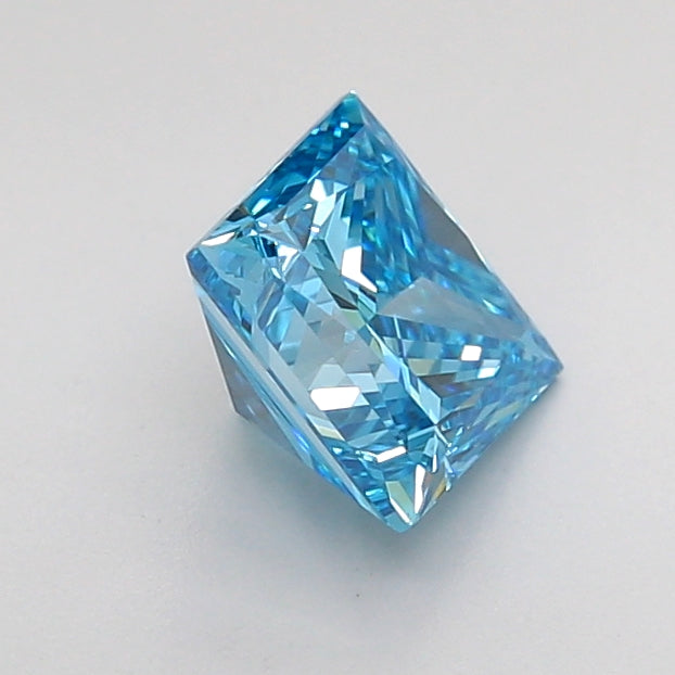 princess 1.03 carat fancy vivid blue vvs2  vg vg none