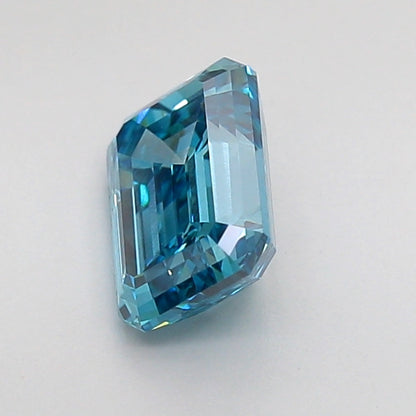 EMERALD 1.11 CARAT FANCY VIVID BLUE VS1  EX VG NONE