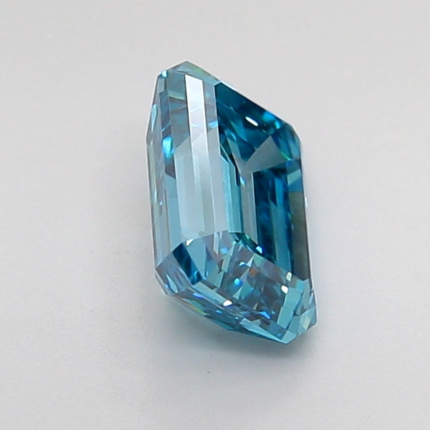 emerald 1.11 carat fancy vivid blue vs1  ex vg none