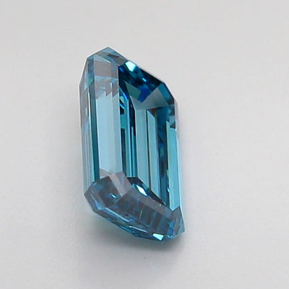 EMERALD 1.01 CARAT FANCY VIVID BLUE VS1  EX VG NONE