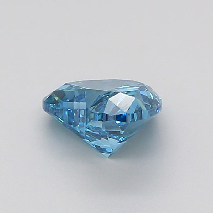 heart 1.03 carat fancy vivid blue vs1  ex vg none