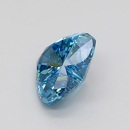 HEART 1.03 CARAT FANCY VIVID BLUE VS1  EX VG NONE