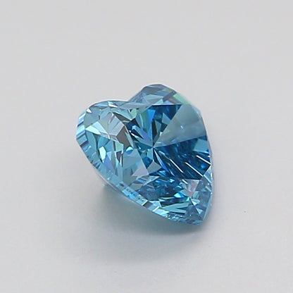 HEART 1.03 CARAT FANCY VIVID BLUE VS1  EX VG NONE