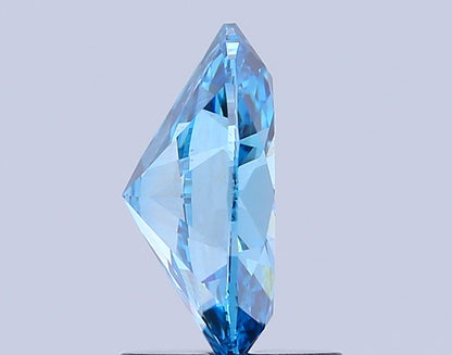 OVAL 1.5 CARAT FANCY VIVID BLUE VVS2  VG VG NONE