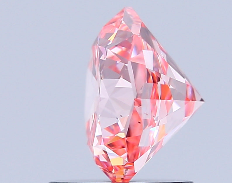 octagonal 1.48 carat fancy intense pink vs1  ex ex slight