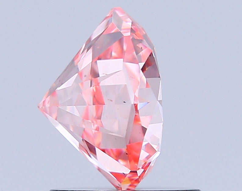 octagonal 1.48 carat fancy intense pink vs1  ex ex slight