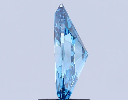MARQUISE 1.49 CARAT FANCY VIVID BLUE VS1  VG VG NONE
