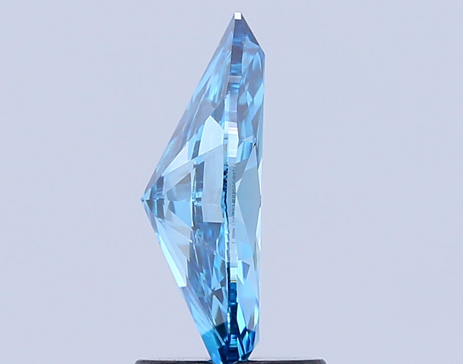 marquise 1.49 carat fancy vivid blue vs1  vg vg none