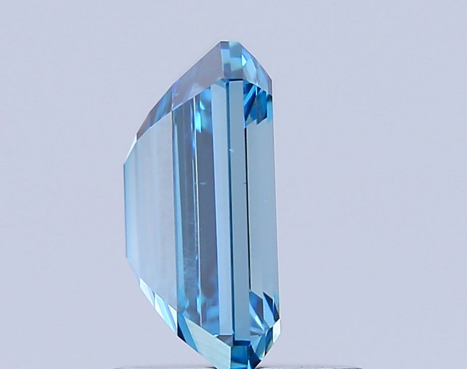 emerald 1.58 carat fancy vivid blue vvs2  ex ex none