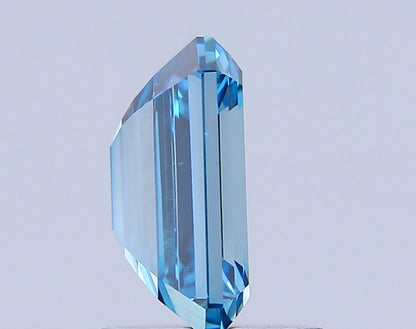 EMERALD 1.58 CARAT FANCY VIVID BLUE VVS2  EX EX NONE