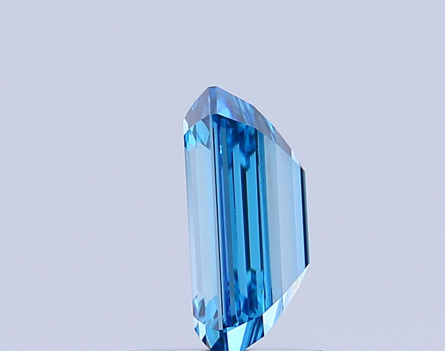 emerald 1.53 carat fancy vivid blue vvs2  ex ex none