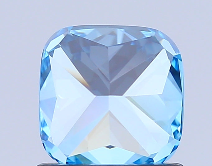 cushion 1.07 carat fancy vivid blue vvs2  ex vg none