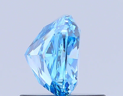 CUSHION 1.07 CARAT FANCY VIVID BLUE VVS2  EX VG NONE