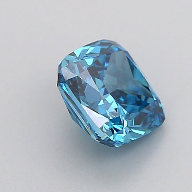 cushion 1.04 carat fancy vivid blue vvs2  vg vg none