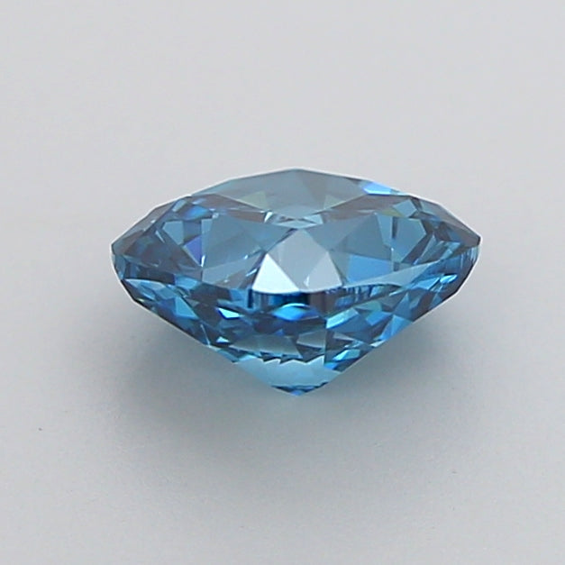cushion 1 carat fancy vivid blue vs1  vg ex none