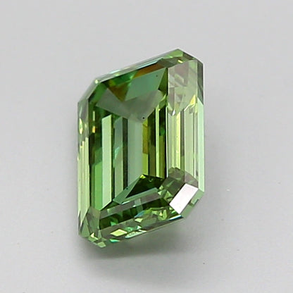 EMERALD 0.99 CARAT FANCY VIVID GREEN VS1  VG VG VERY SLIGHT