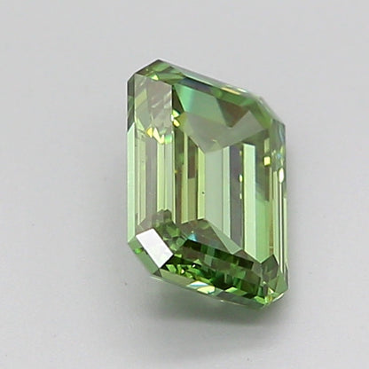 EMERALD 0.99 CARAT FANCY VIVID GREEN VS1  VG VG VERY SLIGHT
