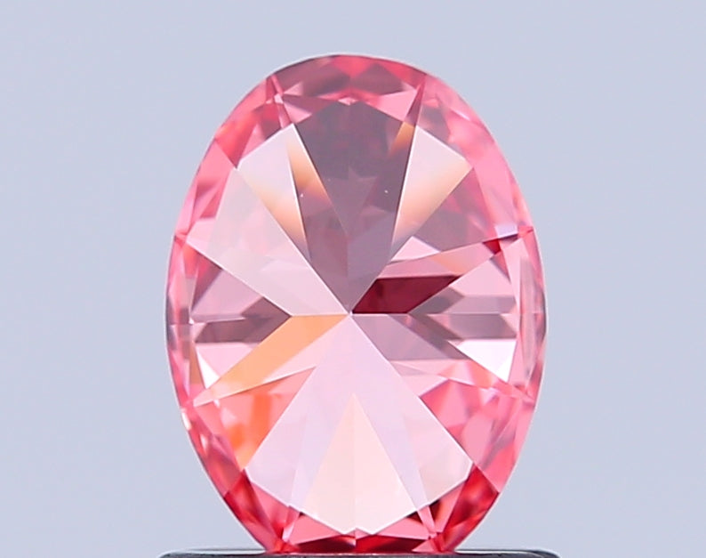 oval 1 carat fancy vivid pink vvs1  ex ex strong