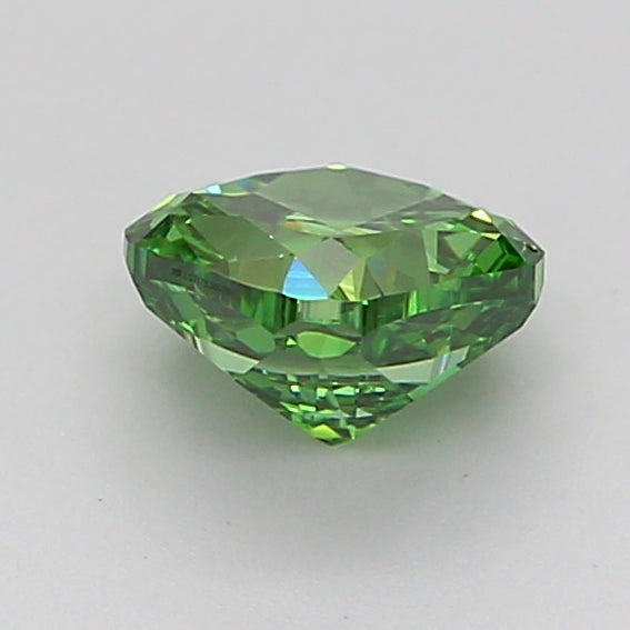 cushion 0.98 carat fancy vivid green vs1  vg vg none