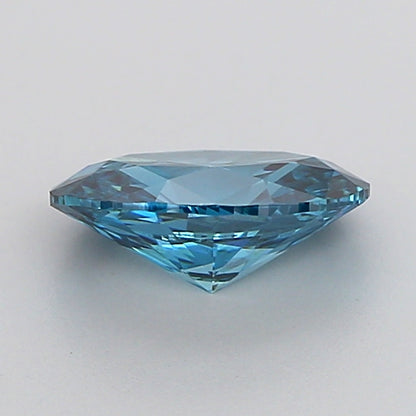 OVAL 1 CARAT FANCY VIVID BLUE VS1  EX VG NONE