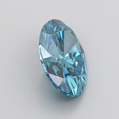 OVAL 1 CARAT FANCY VIVID BLUE VS1  EX VG NONE