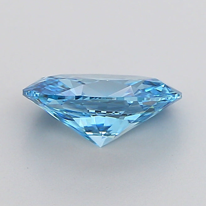 oval 1.03 carat fancy vivid blue vs1  ex ex none