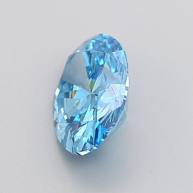 oval 1.03 carat fancy vivid blue vs1  ex ex none