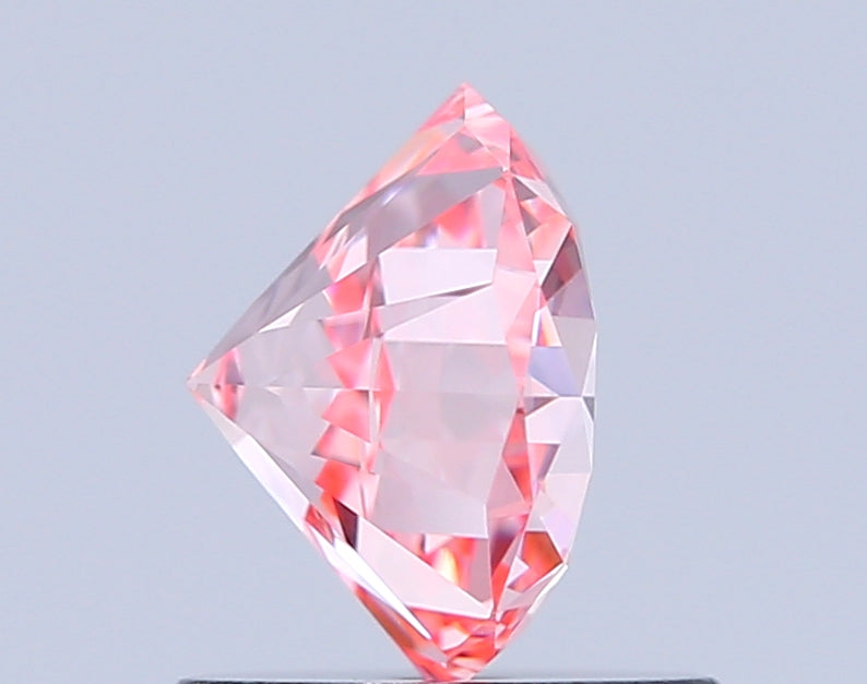 octagonal 1.07 carat fancy intense pink vvs2  ex ex slight