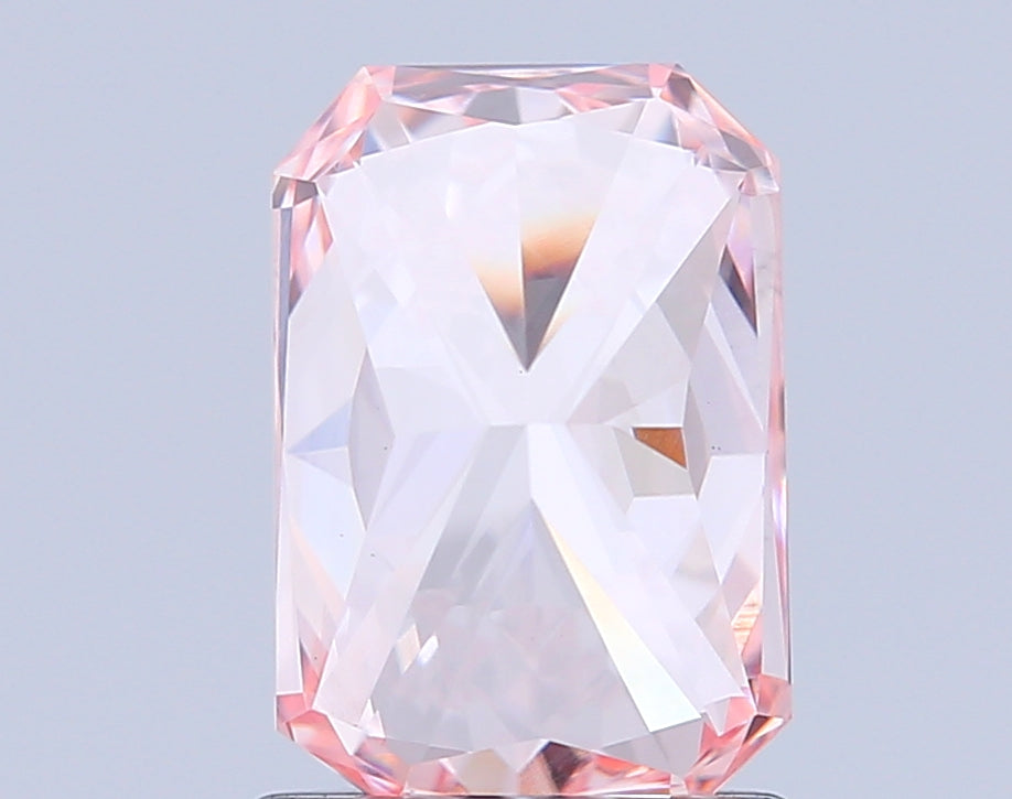 radiant 1.52 carat fancy intense pink vs1  vg vg strong
