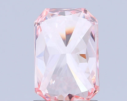 RADIANT 1.52 CARAT FANCY INTENSE PINK VS1  VG VG STRONG