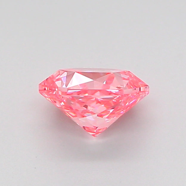 octagonal 0.84 carat fancy vivid pink vs2  vg vg strong
