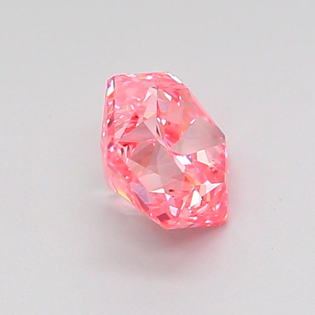 octagonal 0.84 carat fancy vivid pink vs2  vg vg strong