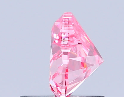 HEART 0.9 CARAT FANCY VIVID PINK VS1  VG VG STRONG