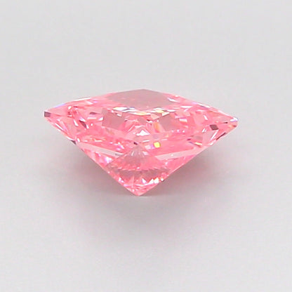 PRINCESS 0.8 CARAT FANCY VIVID PINK VVS2  VG VG SLIGHT
