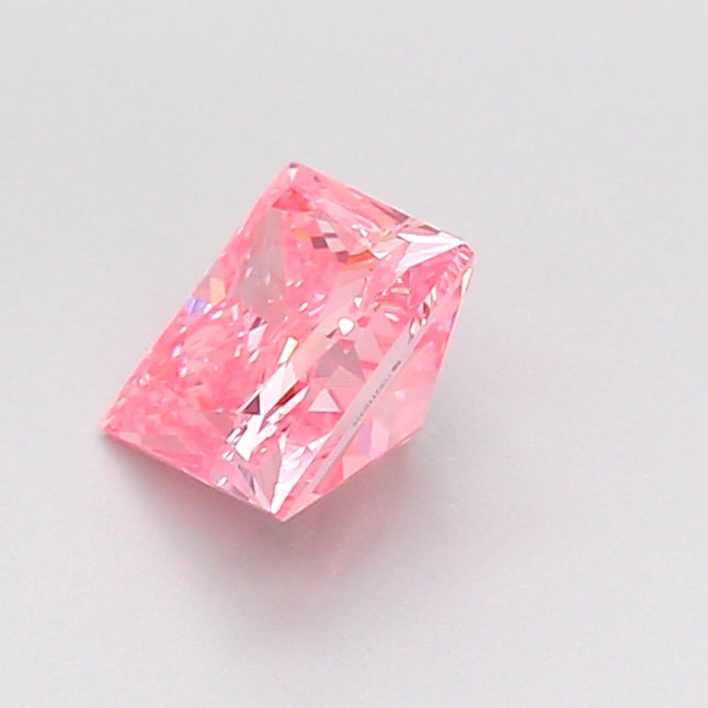princess 0.8 carat fancy vivid pink vvs2  vg vg slight