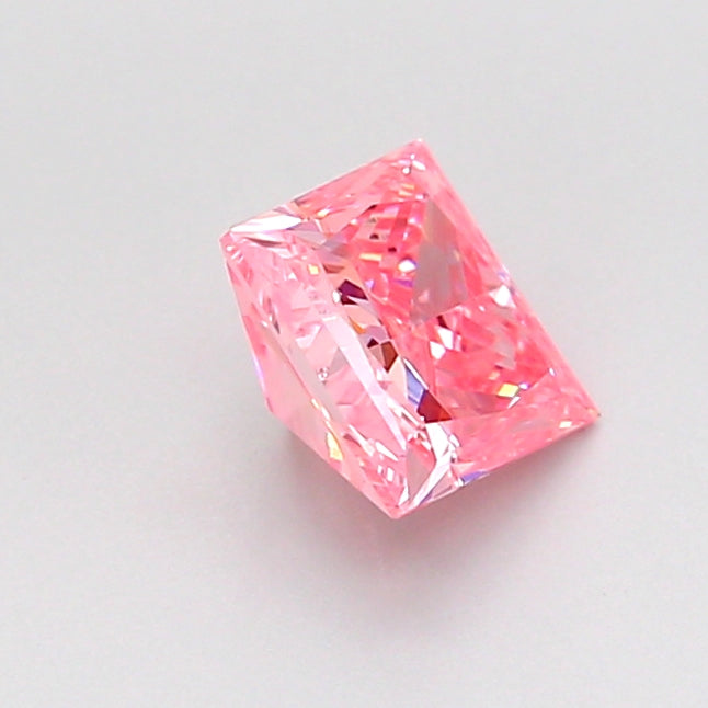 princess 0.8 carat fancy vivid pink vvs2  vg vg slight