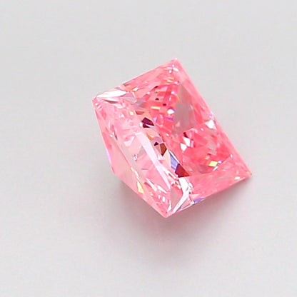 PRINCESS 0.8 CARAT FANCY VIVID PINK VVS2  VG VG SLIGHT