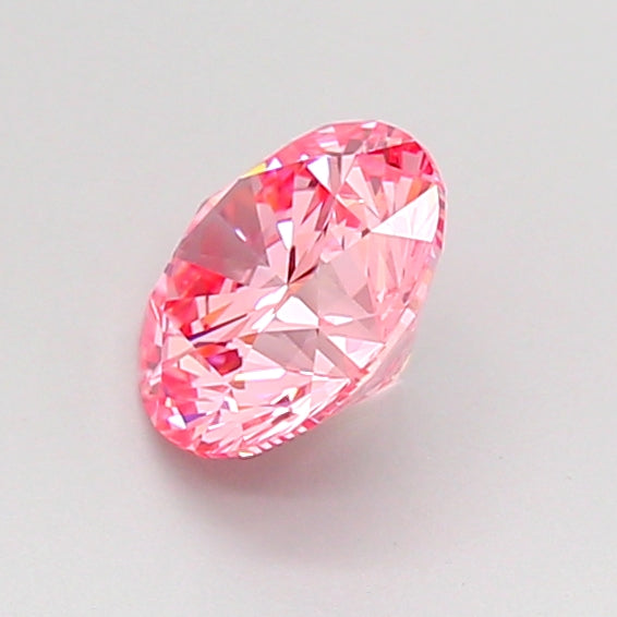 round 0.8 carat fancy vivid pink vvs1 id ex ex slight