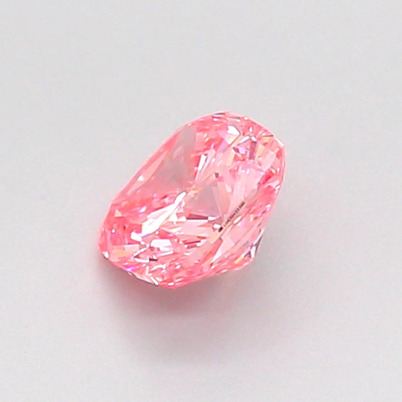 cushion 0.53 carat fancy vivid pink vvs2  vg vg slight