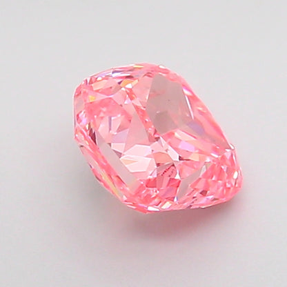 CUSHION 1.06 CARAT FANCY VIVID PINK VS2  VG VG STRONG