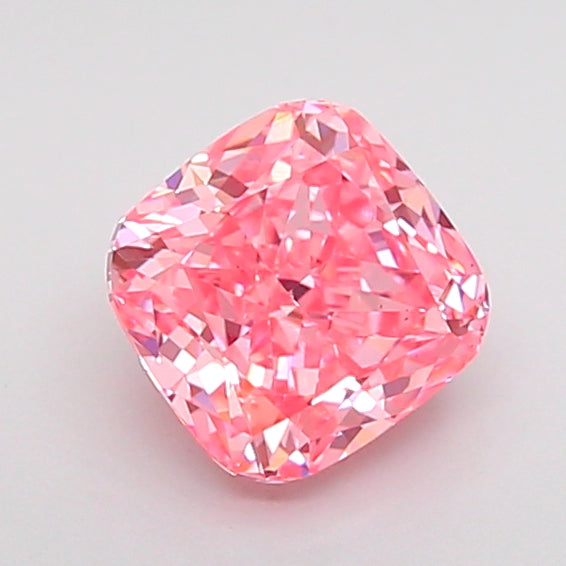 cushion 1.06 carat fancy vivid pink vs2  vg vg strong