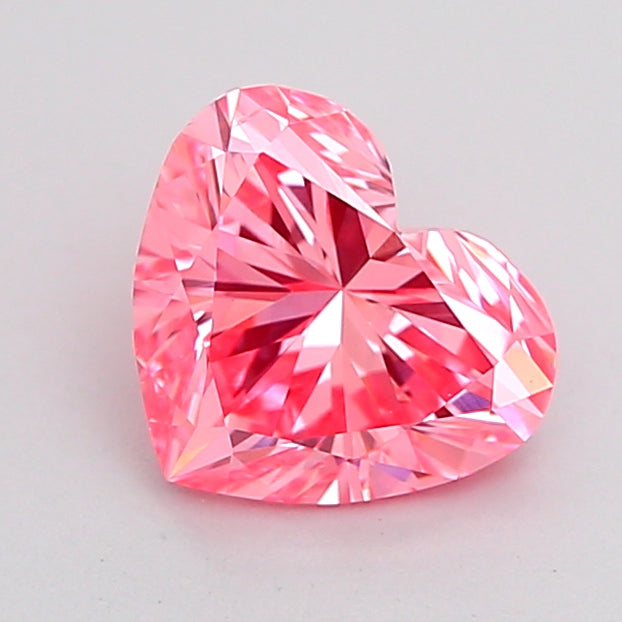 heart 1 carat fancy vivid pink vs2  vg vg strong