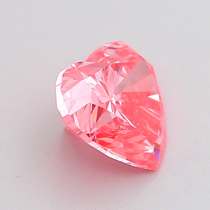 HEART 1.03 CARAT FANCY VIVID PINK VS1  VG VG STRONG