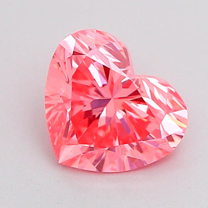 HEART 1.03 CARAT FANCY VIVID PINK VS1  VG VG STRONG