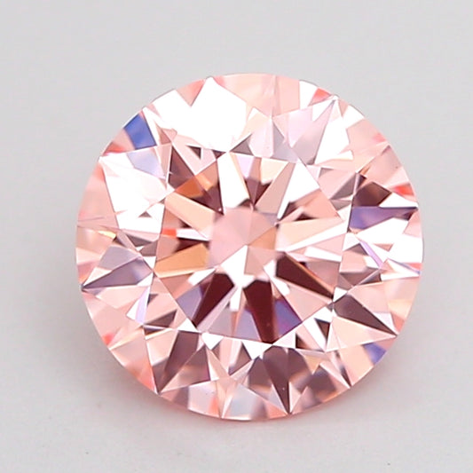 ROUND 1.25 CARAT FANCY INTENSE PINK VS1 ID EX EX SLIGHT